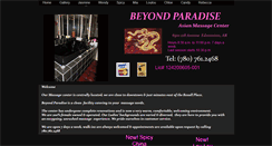 Desktop Screenshot of beyondparadisemassage.com