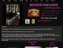 Tablet Screenshot of beyondparadisemassage.com